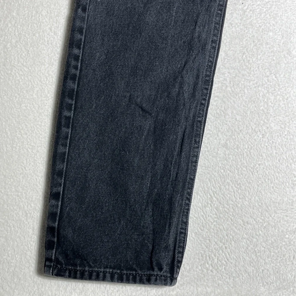 Levi's 505 Jeans Mens 33x32 Black Regular Fit Straight Leg Faded Denim Casual